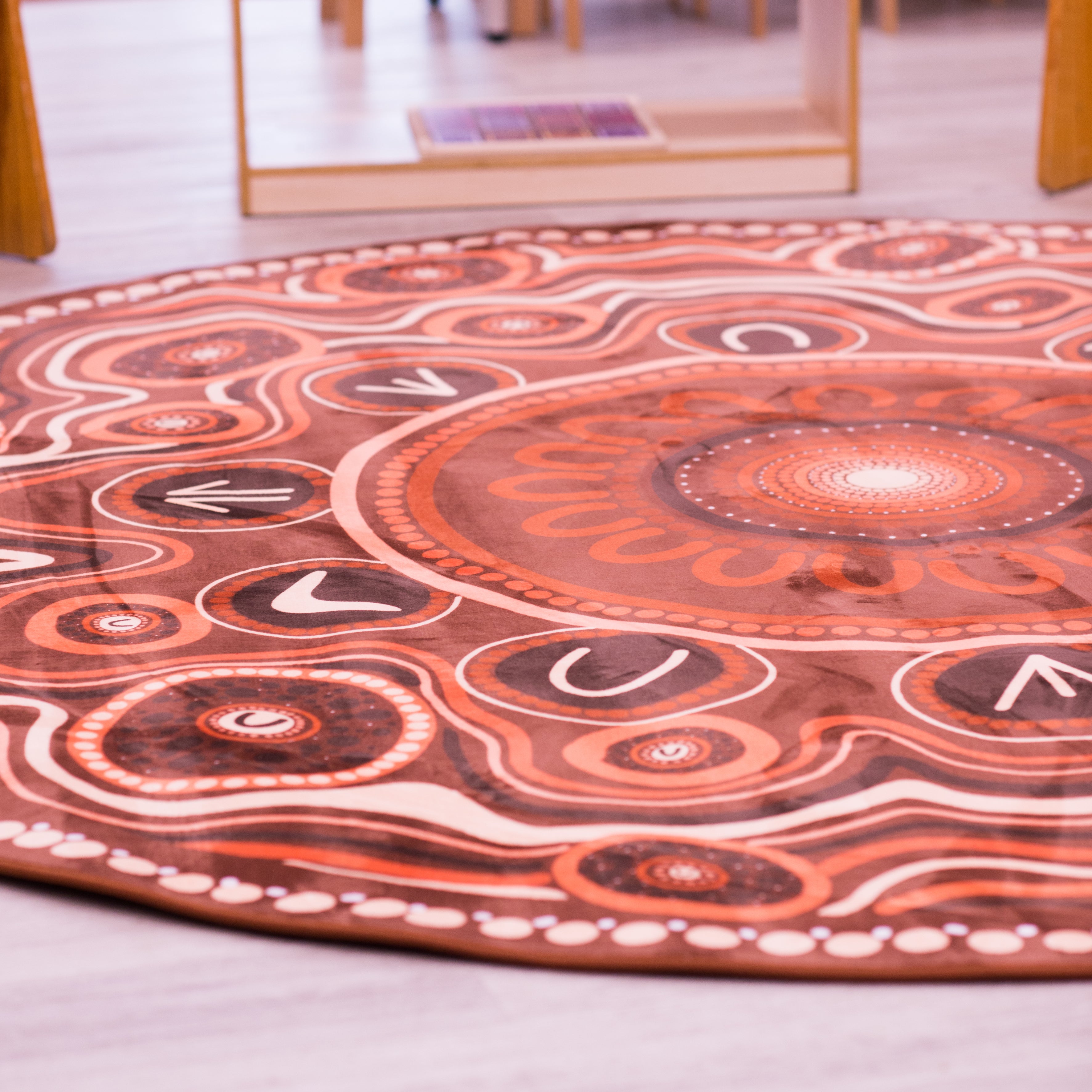 Yarning Circle Indigenous Rug